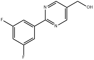 [2-(3,5-Difluoro-phenyl)-pyrimidin-5-yl]-methanol Struktur