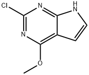 2-CHLORO-6-METHOXY-7-DEAZAPURINE Struktur