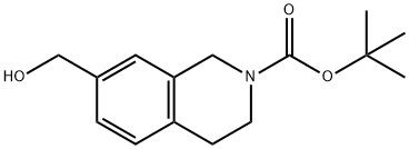 tert-butyl 7-(hydroxymethyl)-3,4-dihydroisoquinoline-2(1H)-carboxylate Struktur