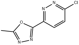 3-Chloro-6-(5-methyl-1,3,4-oxadiazol-2-yl)pyridazine Struktur