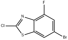 6-BROMO-2-CHLORO-4-FLUOROBENZOTHIAZOLE Struktur