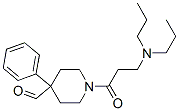 1-[3-(dipropylamino)propanoyl]-4-phenyl-piperidine-4-carbaldehyde Struktur