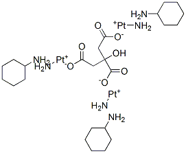 1,2-diaminocyclohexaneplatinum II citrate Struktur