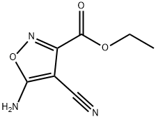 5-Amino-4-cyano-3-isoxazolecarboxylic acid ethyl ester Struktur