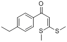 1-(4-ETHYL-PHENYL)-3,3-BIS-METHYLSULFANYL-PROPENONE Struktur