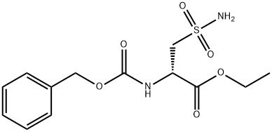 ethyl 2-(benzyloxycarbonylamino)-3-sulfamoylpropionate Struktur