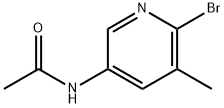 N-(6-Bromo-5-methylpyridin-3-yl)acetamide Struktur