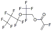 2-Fluoroacrylic acid 2-(heptafluoropropyloxy)-2,3,3,3-tetrafluoropropyl ester Struktur