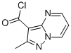 Pyrazolo[1,5-a]pyrimidine-3-carbonyl chloride, 2-methyl- (9CI) Struktur