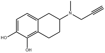 1,2-NAPHTHALENEDIOL, 5,6,7,8-TETRAHYDRO-6-(METHYL-2-PROPYNYLAMINO)-, HYDROBROMIDE Struktur