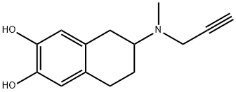 2,3-NAPHTHALENEDIOL, 5,6,7,8-TETRAHYDRO-6-(METHYL-2-PROPYNYLAMINO)-, HYDROBROMIDE Struktur