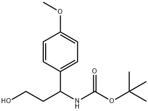 3-(Boc-aMino)-3-(4-Methoxyphenyl)-1-propanol Struktur