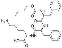 butyloxycarbonyl-phenylalanyl-phenylalanyl-lysine Struktur