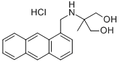 1,3-Propanediol, 2-((1-anthracenylmethyl)amino)-2-methyl-, hydrochlori de Struktur