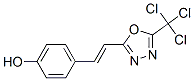 2-(TRICHLOROMETHYL)-5-(4-HYDROXYSTYRYL)-1,3,4-OXADIAZOLE Struktur