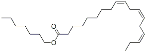 heptyl (9Z,12Z,15Z)-9,12,15-octadecatrienoate Struktur