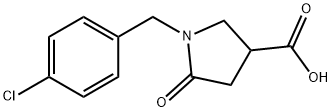 1-(4-CHLOROBENZYL)-5-OXOPYRROLIDINE-3-CARBOXYLIC ACID Struktur