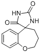 Spiro[1,3-diazolidine-5,5'-
2H,3H,4H-benzo[f]oxepane]-2,4-dione Struktur