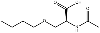 3-butoxy-2-acetylaminopropionic acid Struktur