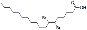 6,7-dibromostearic acid Struktur