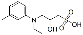 N-ethyl-N-(2-hydroxy-3-sulfopropyl)-3-toluidine Struktur