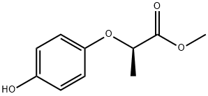 (R)-(+)-2-(4-ヒドロキシフェノキシ)プロピオン酸メチル 化學(xué)構(gòu)造式