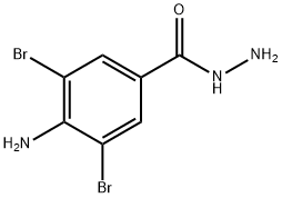 4-AMINO-3,5-DIBROMOBENZENE-1-CARBOHYDRAZIDE Struktur