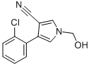 4-(2-CHLOROPHENYL)-1-(HYDROXYMETHYL)-1H-PYRROLE-3-CARBONITRILE Struktur