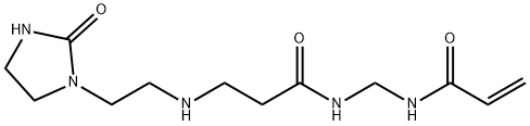 N-[[[1-oxo-3-[[2-(2-oxoimidazolidin-1-yl)ethyl]amino]propyl]amino]methyl]acrylamide Struktur