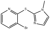 3-Bromo-2-(1-methyl-1H-imidazol-2-ylsulfanyl)-pyridine Struktur