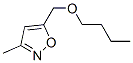 Isoxazole, 5-(butoxymethyl)-3-methyl- (9CI) Struktur