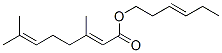 hex-3-enyl (,6Z)-3,7-dimethylocta-2,6-dienoate Struktur