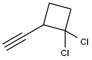 Cyclobutane, 1,1-dichloro-2-ethynyl- (9CI) Struktur