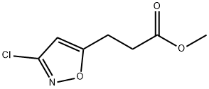 methyl 3-(3-chloroisoxazol-5-yl)propanoate Struktur