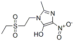 ethyl 2-(5-hydroxy-2-methyl-4-nitro-1-imidazolyl)ethylsulfone Struktur