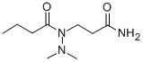 Butanoic acid, 1-(3-amino-3-oxopropyl)-2,2-dimethylhydrazide Struktur