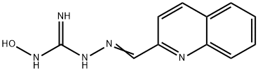 (2-quinolinylmethylene)-N-hydroxy-N'-aminoguanidine Struktur