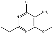 4-CHLORO-2-ETHYL-6-METHOXY-5-PYRIMIDINAMINE Struktur