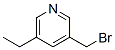 Pyridine, 3-(bromomethyl)-5-ethyl- (9CI) Struktur