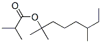 1,1,5-trimethylheptyl isobutyrate Struktur