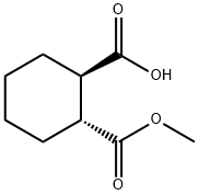 (1R,2R)-2-(Methoxycarbonyl)cyclohexanecarboxylic acid Struktur