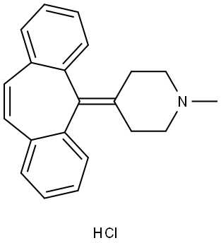 CYPROHEPTADINE HYDROCHLORIDE Struktur