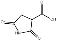 2,5-Dioxo-3-pyrrolidinecarboxylic acid Struktur