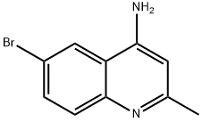 4-AMINO-6-BROMO-2-METHYLQUINOLINE Struktur