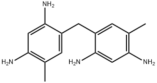 4-[(2,4-diamino-5-methyl-phenyl)methyl]-6-methyl-benzene-1,3-diamine Struktur