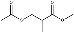 methyl 3-(acetylthio)-2-methyl-propanoate Struktur