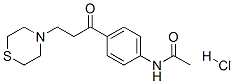 N-[4-(2-thiomorpholin-4-ylpropanoyl)phenyl]acetamide hydrochloride Struktur