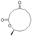 (R)-12-Methyloxacyclododecane-2,5-dione Struktur