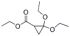 Cyclopropanecarboxylic acid, 2,2-diethoxy-, ethyl ester (9CI) Struktur