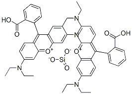 Xanthylium, 9-(2-carboxyphenyl)-3,6-bis(diethylamino)-, silicate Struktur